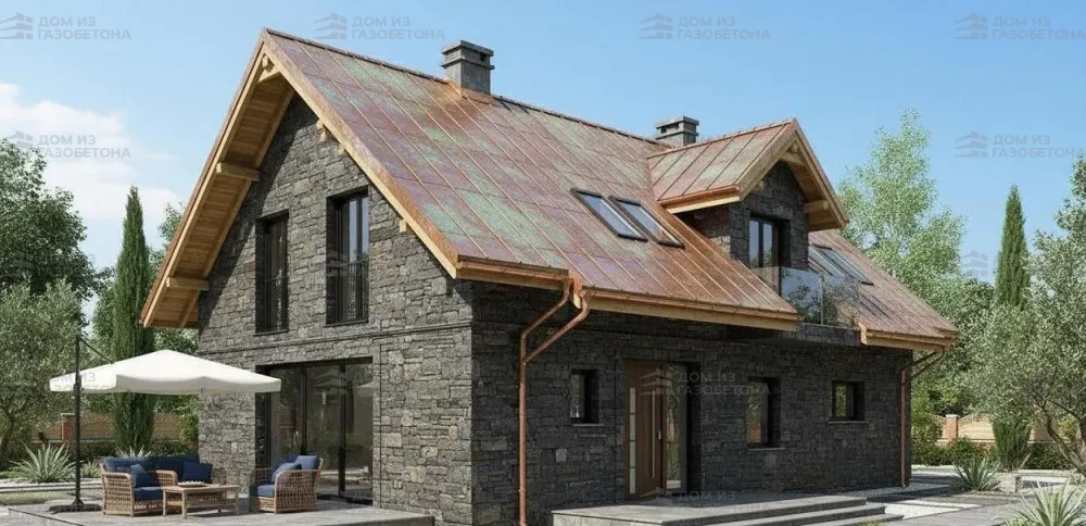 Проект Двухэтажный дом 17 на 10, 232 м2