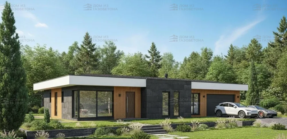 Проект Одноэтажный дом 17 на 15, 170 м2