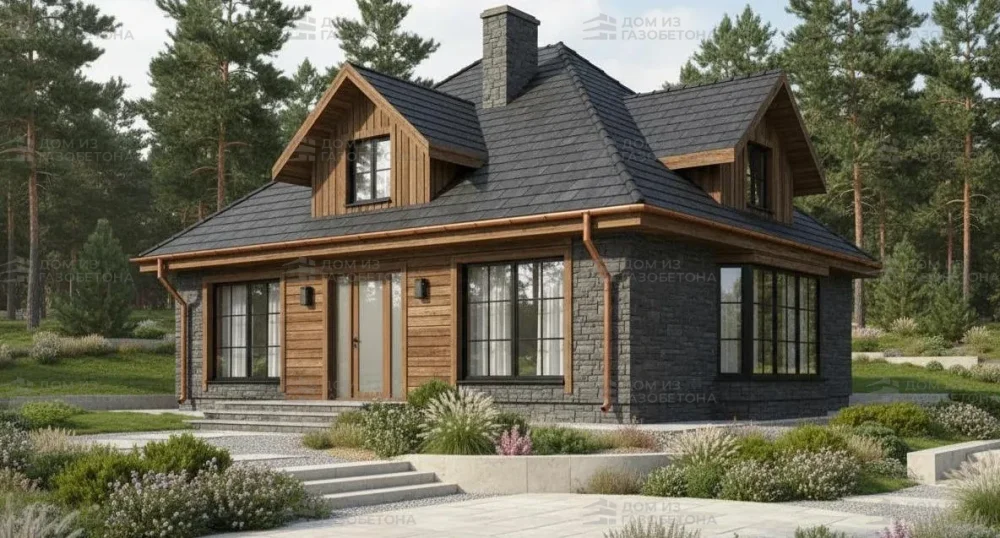 Проект Двухэтажный дом 11 на 12, 168 м2