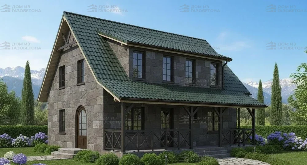 Проект Двухэтажный дом 15 на 14, 145 м2