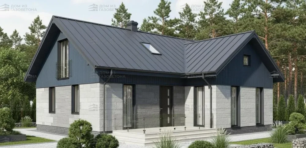 Проект Одноэтажный дом 15 на 12, 117 м2