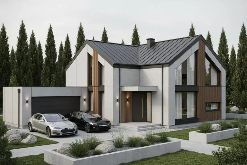 Проект Двухэтажный дом 15 на 14, 170 м2