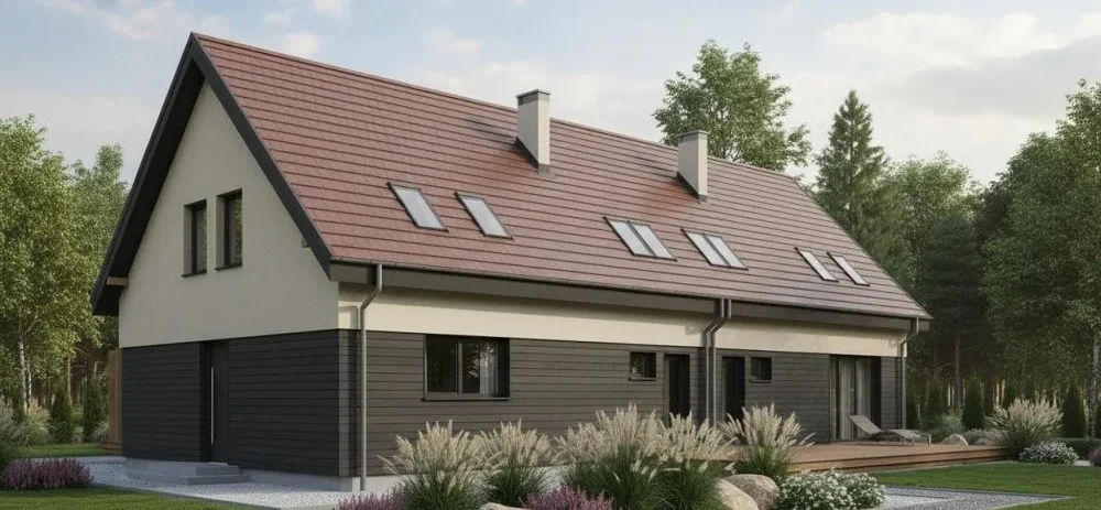 Проект Двухэтажный дом 22 на 9, 141 м2