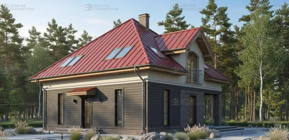 Проект Двухэтажный дом 12 на 16, 181 м2