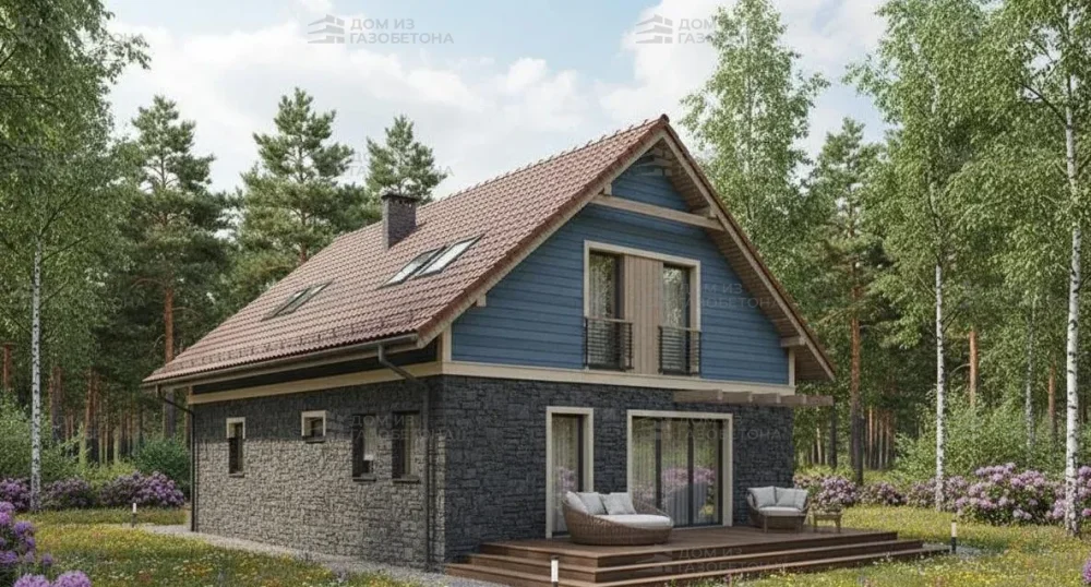 Проект Двухэтажный дом 8 на 13, 125 м2