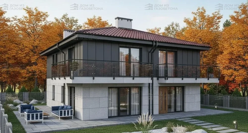 Проект Двухэтажный дом 11 на 13, 220 м2