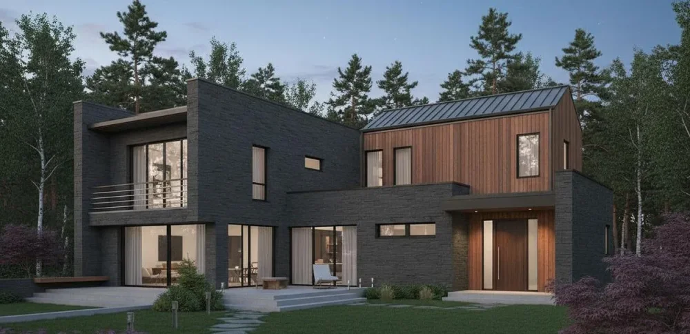 Проект Двухэтажный дом 13 на 14, 165 м2