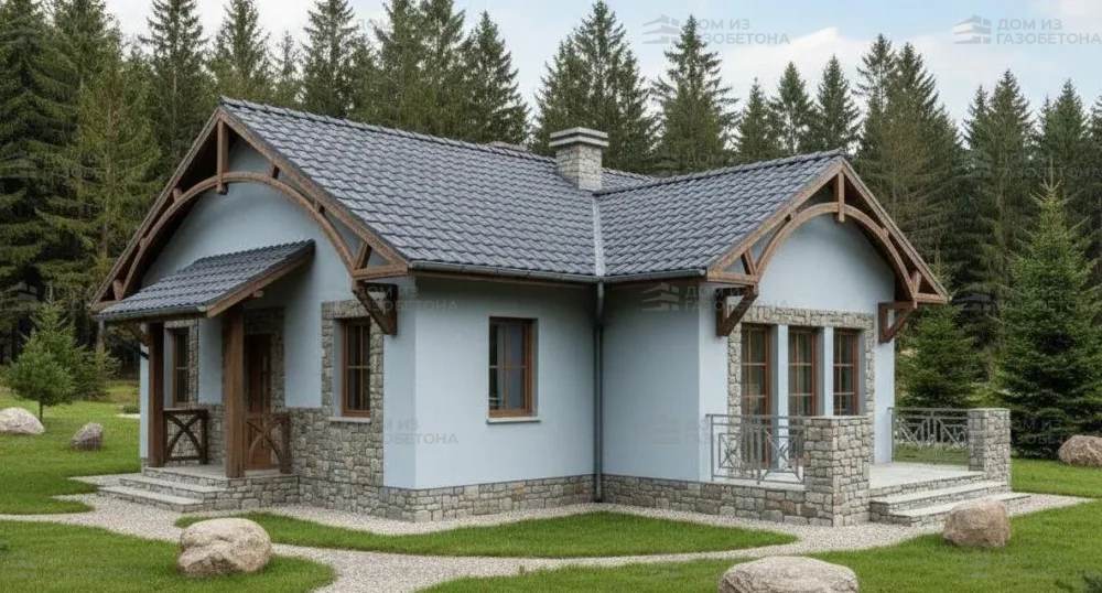 Проект Одноэтажный дом 12 на 11, 90 м2