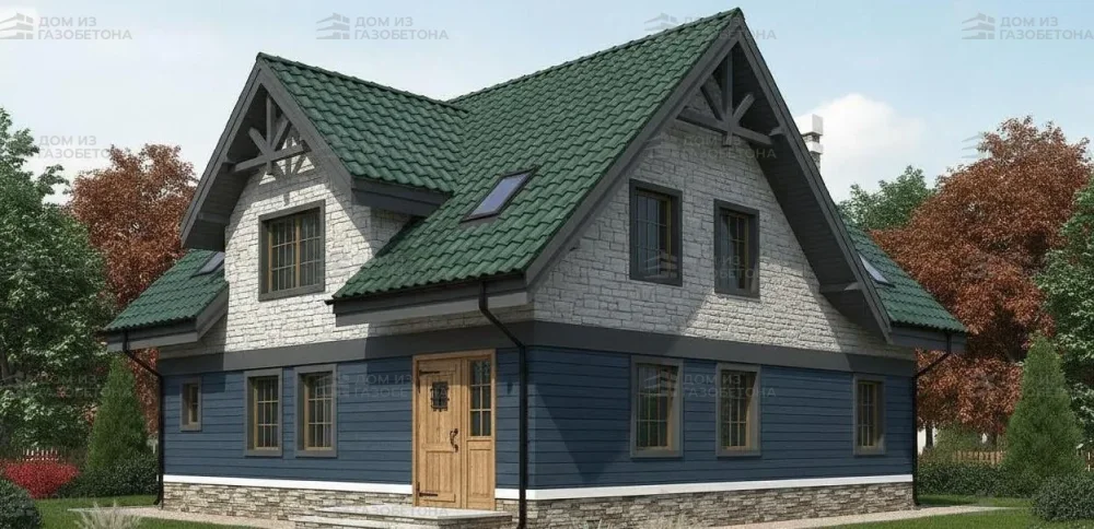 Проект Двухэтажный дом 14 на 12, 222 м2