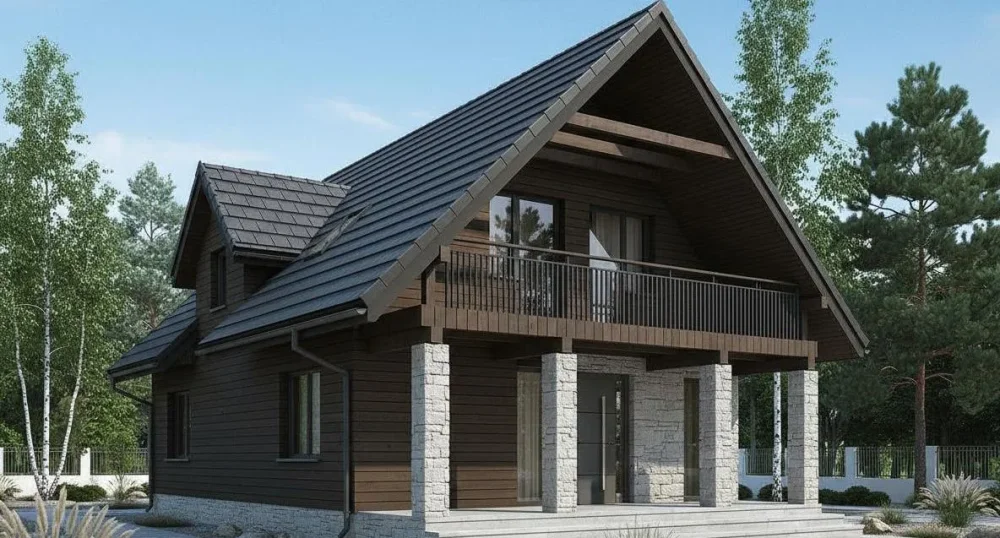 Проект Двухэтажный дом 8 на 14, 109 м2