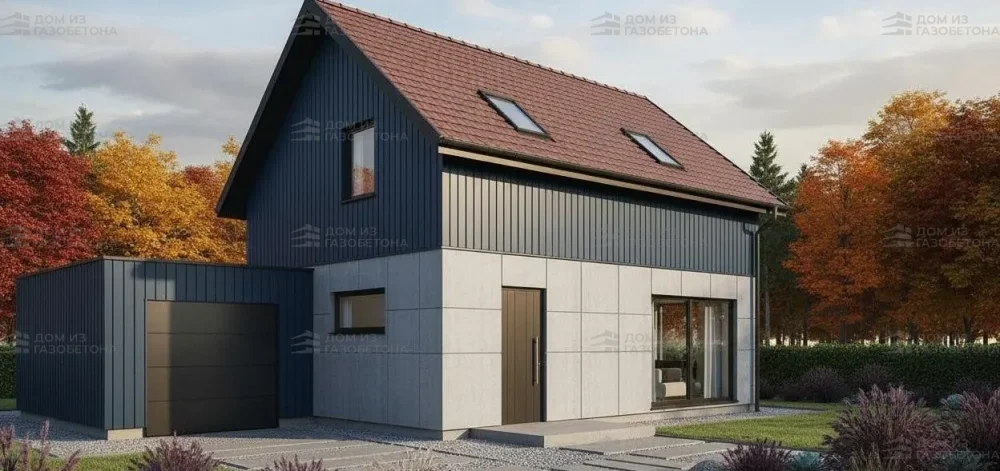 Проект Двухэтажный дом 8 на 12, 133 м2